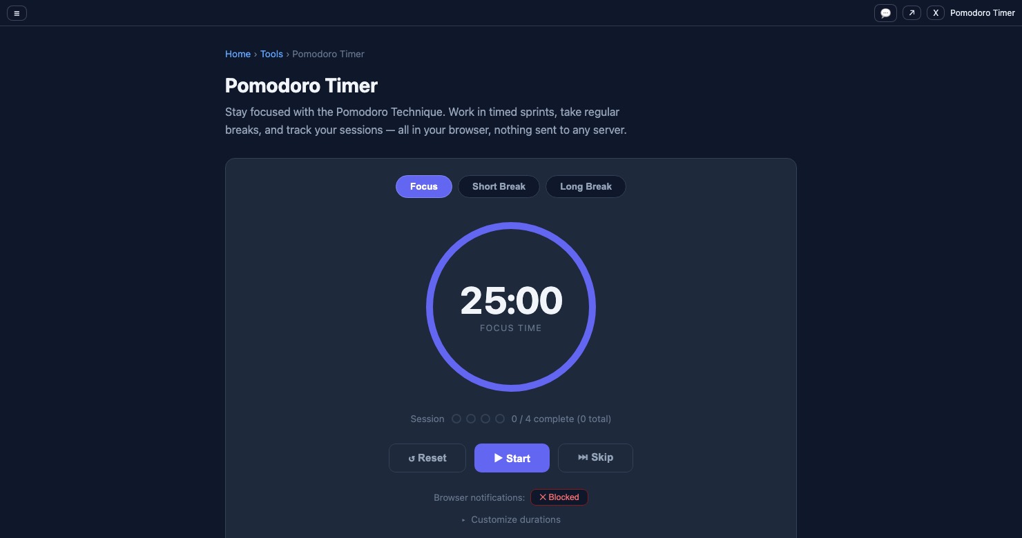 Pomodoro Timer