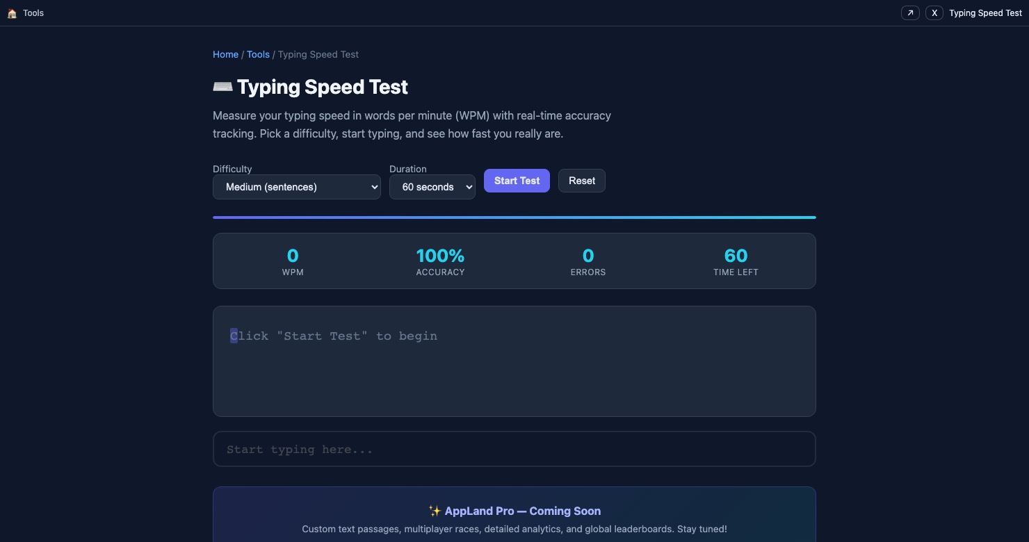 Typing Speed Test